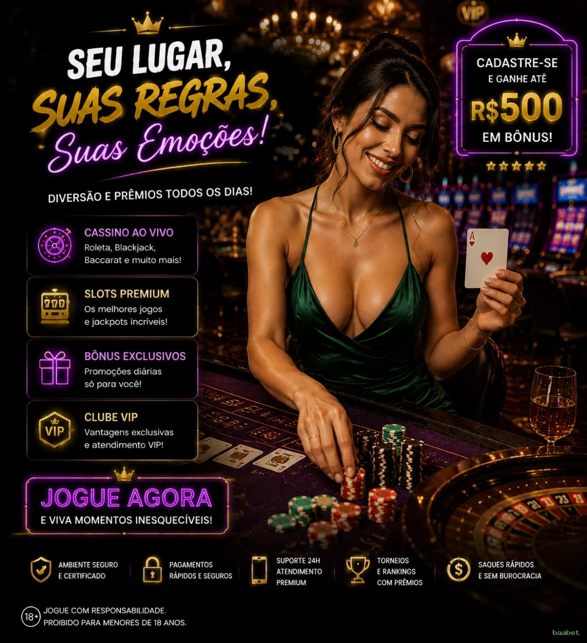 Aplicativo móvel baabet para iOS e Android